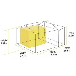 Vintage stand alone telt