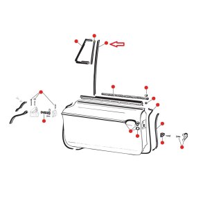 Lodrette lister v. vent.ruder KG Type 34